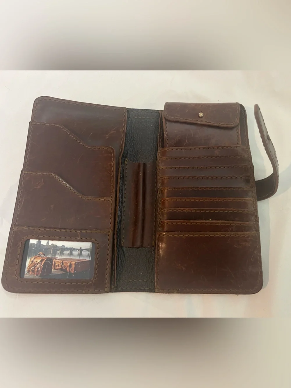 Saddleback Leather Big Wallet in Chestnut